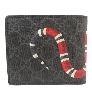 Gucci Bi purse Snake coin fold GG Supreme Wallet